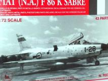 Avião Fiat F-86 K Sabre