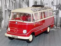 Mercedes-Benz 0319 de 1960 vermelho/branco