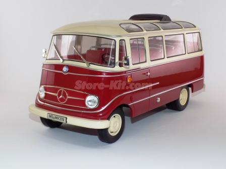 Autocarro Mercedes-Benz 0319 de 1960 creme/vermelho