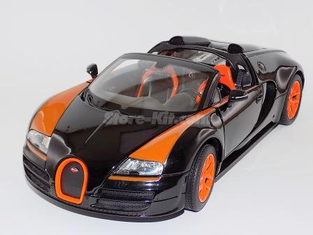 Bugati Veyron Grand Sport Vitesse preto/laranja