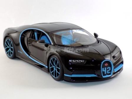 Bugatti Chiron preto/azul