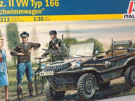 Carro jipe Scwimmwagen Typ 166 anfíbio 