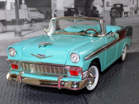 Chevrolet Bel Air 1956 verde cabriolet