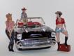 Diorama Chevrolet Bela Air 1957 + Comboy Girl's