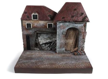 Diorama Edificio em ruinas Normandia