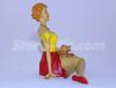 Figura Zena + cachorro sentada