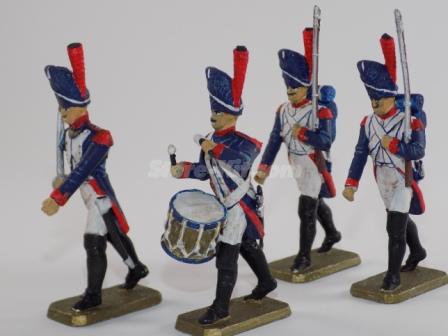 Figuras de infantaria  Francesa Napoleónica   1810 Set 