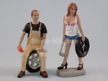 Figuras set Mecânicos Tire Brigade