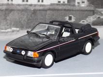 Ford Escort MK-III cabriolet 1983 preto