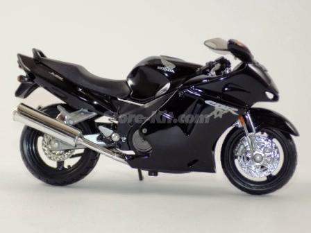 Miniatura Moto Corrida Honda CBR 1100XX Preta Metal Top Nova