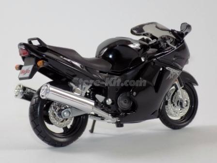 Miniatura Moto Corrida Honda CBR 1100XX Preta Metal Top Nova