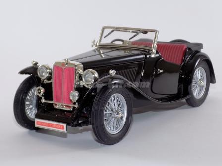 1947 MG TC Midget Red 1/18 Diecast Model Car By Road Signature (New In Box, 92468)