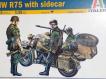 Mota  BMW R-75 Side-Car + 3 figuras
