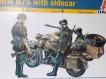 Mota  BMW R-75 Side-Car + 3 figuras