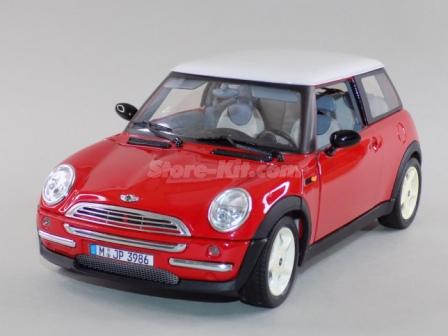 New Mini-Cooper 2001 vermelho/branco