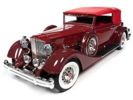 Packard V-12 Victória Soft-top 1934 Bordeaux