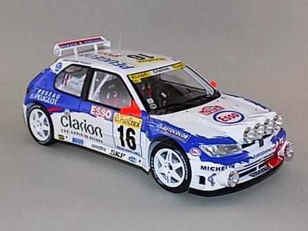 PEUGEOT 306 Maxi n°16 Monté Carlo 1998 Panizzi IXO 1/43