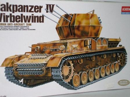 Tanque Flack Panzer IV Wirbelwind anti-Aircraft