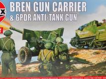 Tanque Transportador Bren Gun + 6 PDR Canhão anti-tanque