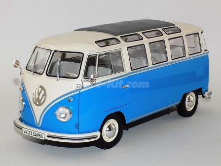 Volkswagen T-1 Samba bus 1962 azul/branca